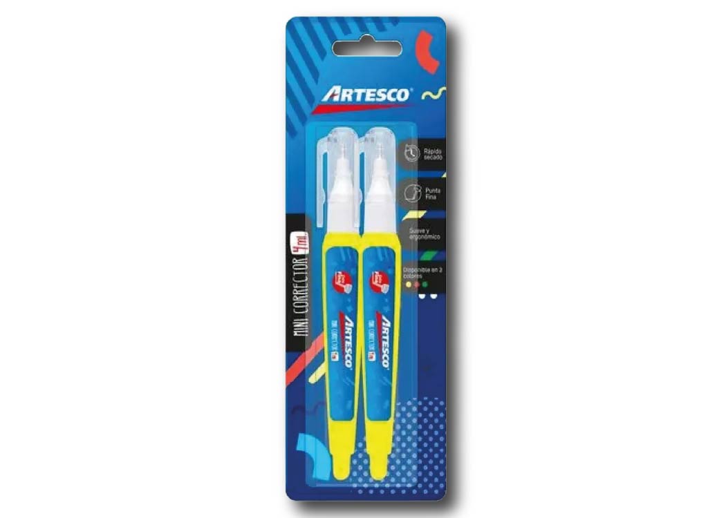CORRECTOR DE LAPIZ P. METALICA 7ML COLOR BLISTERX2